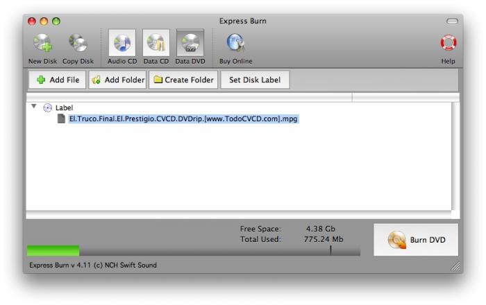 Cd dvd burning software for mac free download 7 0